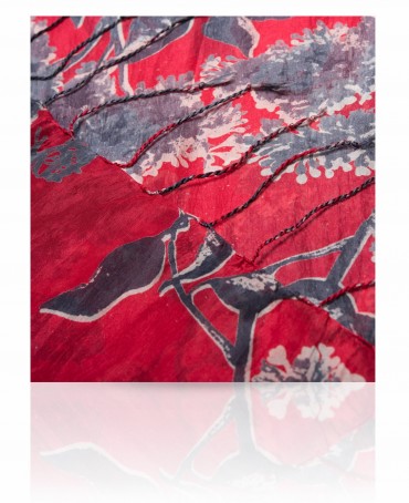 Палантин Женский S-BUTTERFLY.FLOW/RED